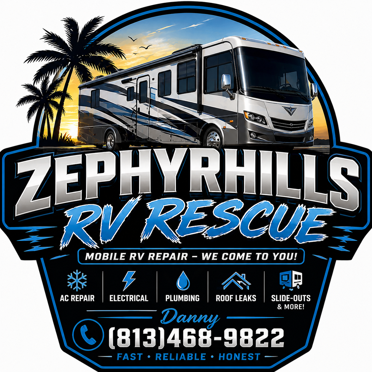 Zephyrhills RV Rescue logo